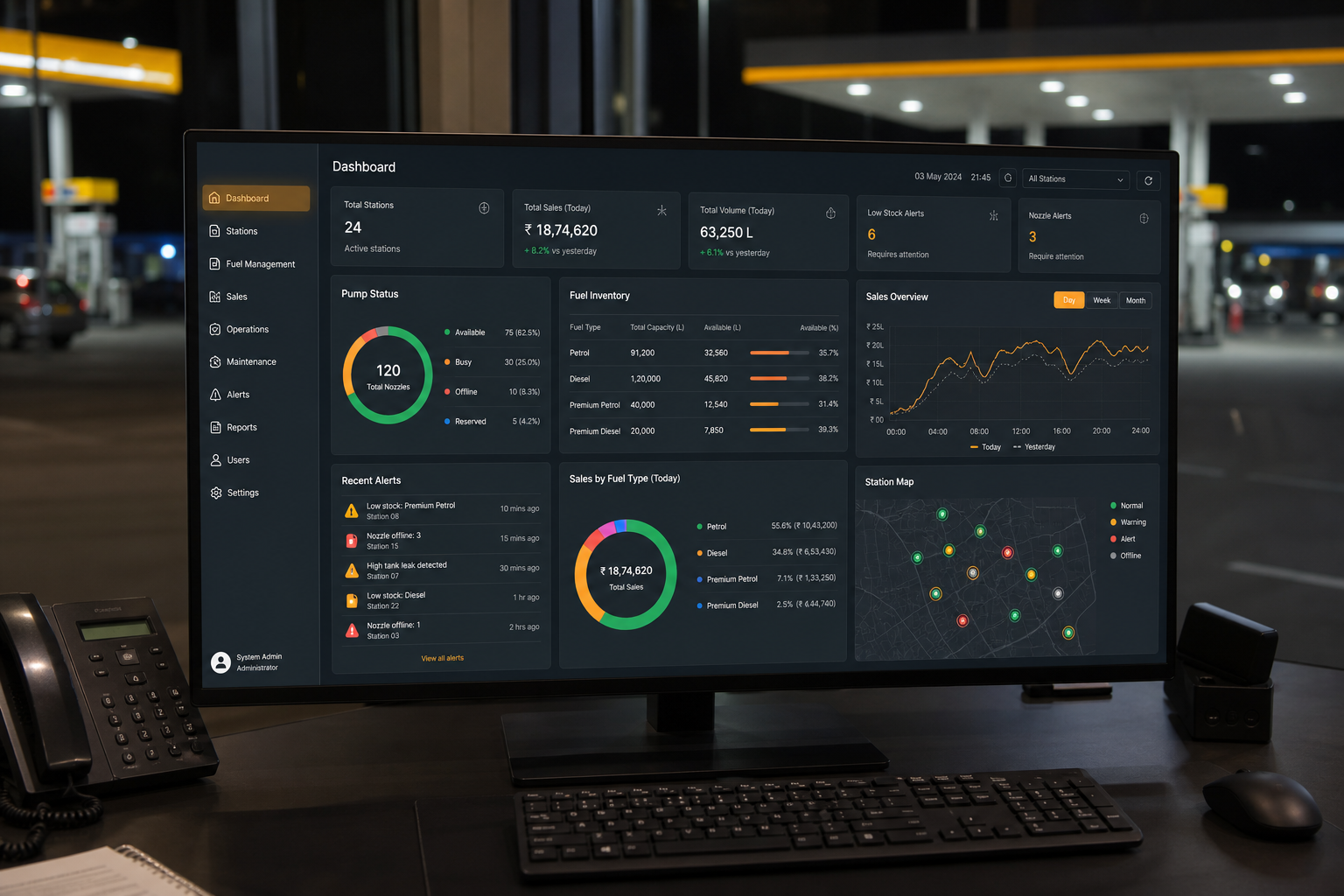 Petrol Station Management ERP